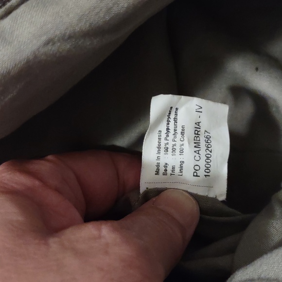 The Sak purse Olive Green , Tan with brown leather-like accents. - Picture 6 of 9